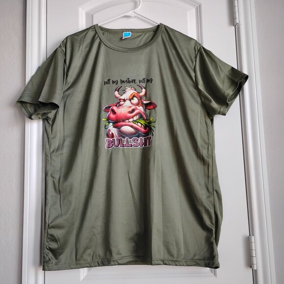 New! Women's T-Shirt "Not My Pasture, Not My BullXXXX" Funny Cow Size Small - Picture 1 of 3